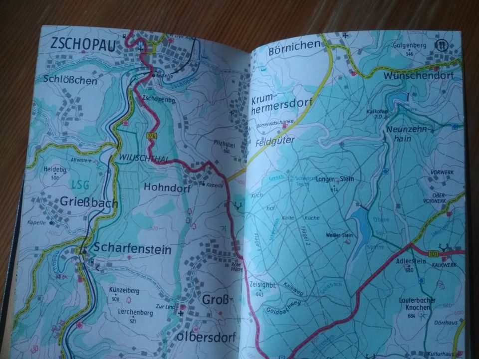 Tourist Reisehandbuch Erzgebirge Vogtland in Marienberg