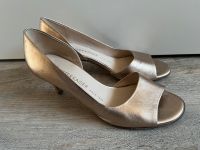 Peter Kaiser Pumps Peeptoe Jamala Gold Leder 38,5 5 1/2 6cm Baden-Württemberg - Allensbach Vorschau