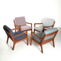 ✓ Wunschfarbe & Stoff | Ole Wanscher Senator Sessel easy Chair Teak Kai Kristiansen Grete jalk Poul jensen Teakholz Arne Hovmand Olsen Hans Wegner Fredrik Kayser mid Century Vintage Mitte - Tiergarten Vorschau