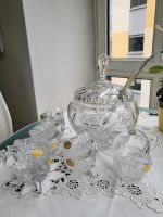 Bowle Set Blei Kristall handgeschliffen, 10 Gläsern, Schöpfkelle Dresden - Striesen-West Vorschau