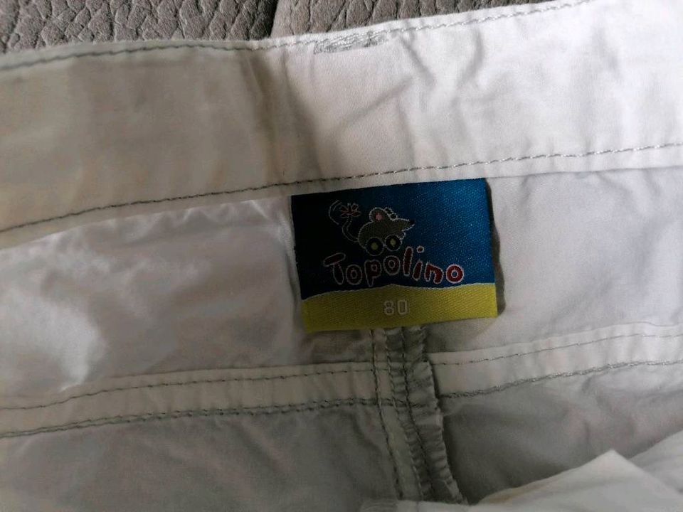 NEU SHORTS GR. 80 WEIß TOPOLINO KURZE HOSE BERMUDA in Wuppertal