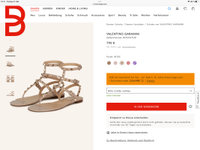 Valentino Garavani Rockstud Sandale Gr 39 Nordrhein-Westfalen - Gütersloh Vorschau