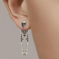 1 Paar Schädel-Skelett Stecker Ohrringe Neu Niedersachsen - Uchte Vorschau