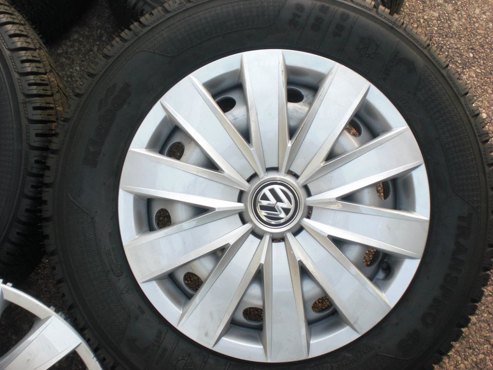 Original Stahlfelgen 16" Vw T5,T6 Multivan Caravelle Allwetterreifen 215/65/16C 109/107 4S.7H8601027D.NEU. in Heusweiler