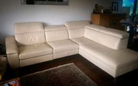 Couch / Eck-couch Leder gelb-beige mit elektr. verstellbarem Sitz Nordrhein-Westfalen - Siegen Vorschau