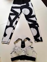 Sportleggings Adidas Gr M 38/40 mit Bra Oberteil schwarz/ weiß Häfen - Bremerhaven Vorschau