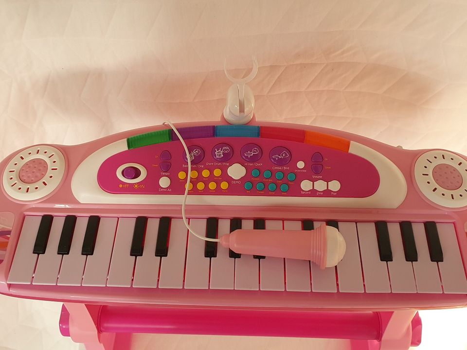 Simba Kinder Stand-Piano Keyboard mit Licht, Sound, Mikrofon in Alfter
