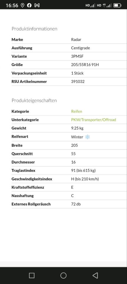 205 55 R16 91H Komplett Winter Räder M+S Reifen Audi VW Skoda VAG in Bernau