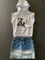 Zadig&Voltaire, Hoodie Shirt u. Jeans-Rock, Gr. 114 Saarland - Saarlouis Vorschau