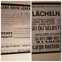 2x Wandbild - Poster im Holzrahmen - Lebe dein Leben... - Liebe d Baden-Württemberg - Illingen Vorschau