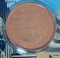 Kursmünze 5 Cent, San Marino 2014, unc. , st. und gekapselt Niedersachsen - Zetel Vorschau