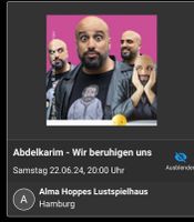 Abdelkarim - Wir beruhigen uns Hamburg 2x Tickets Kreis Ostholstein - Eutin Vorschau