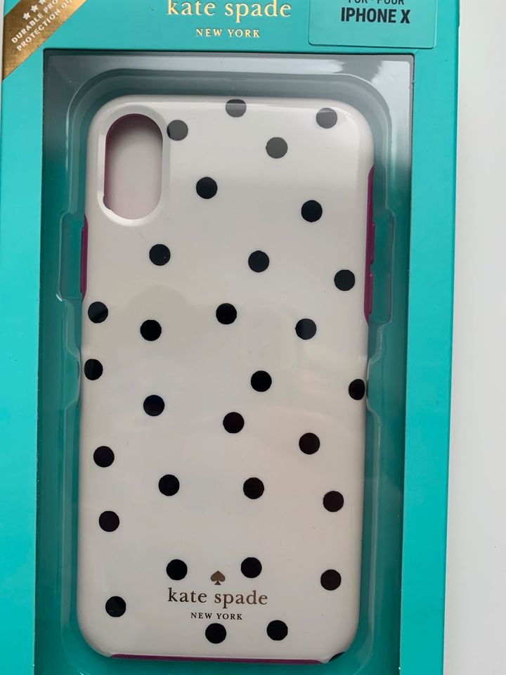 Kate Spade iPhone X / XS Case cream multi dancing dot PEACH in Dirlewang