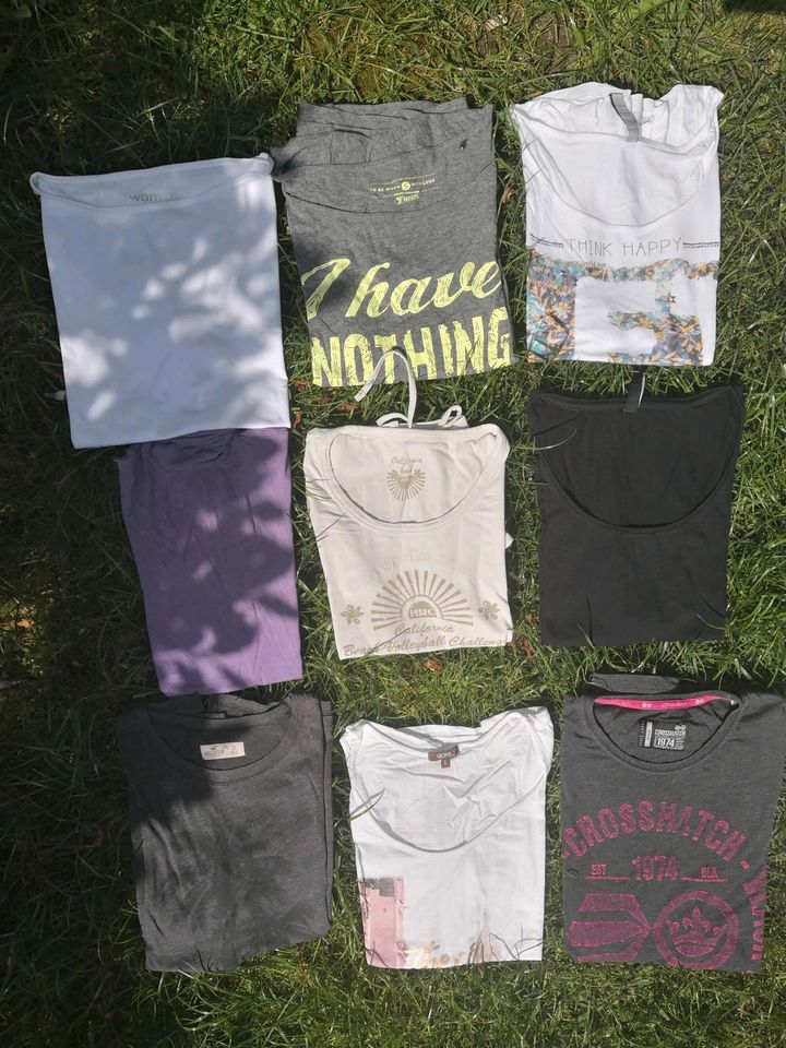 Paket T-Shirts Shirts kurzarm Gr. S XS 36 Sommershirts 9 Stück. in Oranienburg