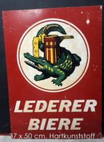 Lederer Biere Schild Werbeschild der Nürnberger Brauerei Niedersachsen - Zur Schunterquelle Vorschau