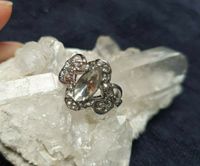 Ring Silber Schmuck mit kleinen Steinen 18 Niedersachsen - Wollershausen Vorschau