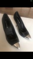 High Heels Pumps Gr 40 9cm Absatz schwarz - Silber Bayern - Großheubach Vorschau