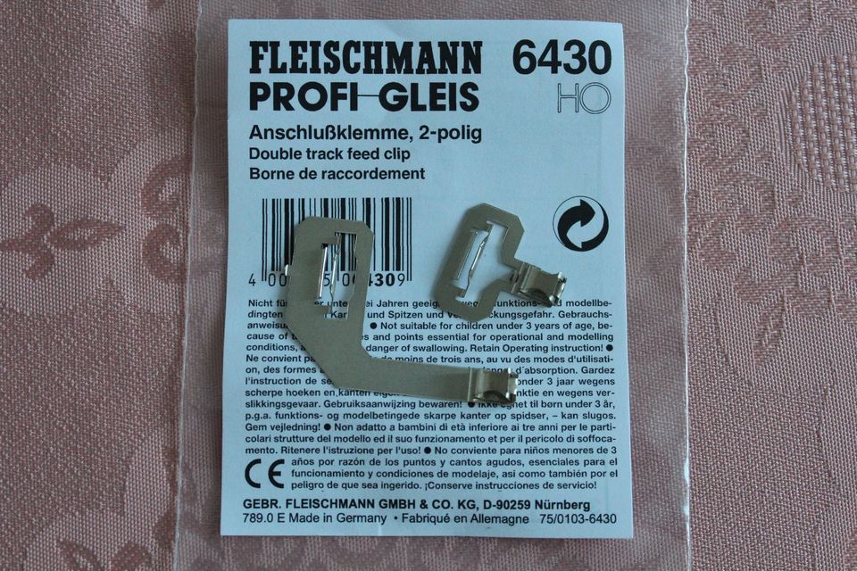 H0 DC Anschlußklemme 2-polig Fleischmann 6430 in Berlin