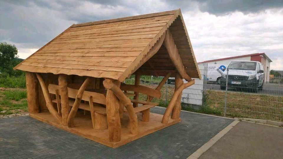 Gartenpavillon 3,5 Meter lang, Holzpavillon, Gartenhaus, Hütte in Aurach