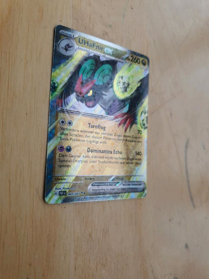 Pokemon Holo ex-Karte, "UHaFnir ex", dt., original in Steinhöring