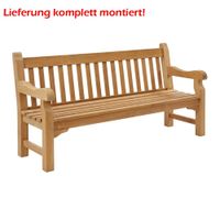 Teakholz Gartenbank Mammut ca. 160 cm komplett montiert Schleswig-Holstein - Heiligenstedten Vorschau