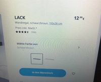 Ikea Lack Wandregal schwarzbraun 110x26cm NEU & Original verpackt Rheinland-Pfalz - Neumagen-Dhron Vorschau