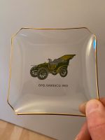 Glasaschenbecher mit Goldrand Motiv OPEL-DARRACQ 1902/Vintage Hessen - Elz Vorschau