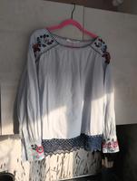 Bluse Tunika h&m logg  40 42 XL blau Damen spitze stickerei Hessen - Mühlheim am Main Vorschau