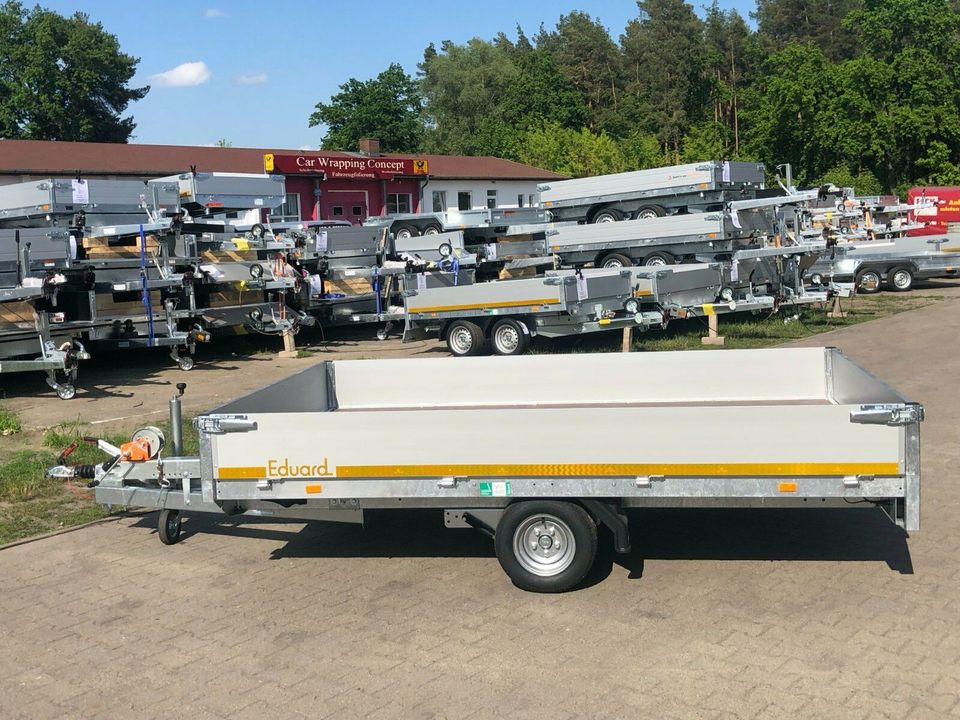 ⭐️ Eduard Auto Transporter 1500 kg 311x200x30 cm Rampen Winde 56 in Schöneiche bei Berlin