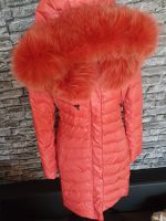 Clasna Daunen Jacke pink Koralle Echtfell Pelz Blaufuchs S 36 Bayern - Hof (Saale) Vorschau