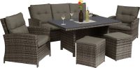 Neu OBI Lounge-Set mit Esstisch Vermont 6-teilig Polyrattan Wuppertal - Barmen Vorschau