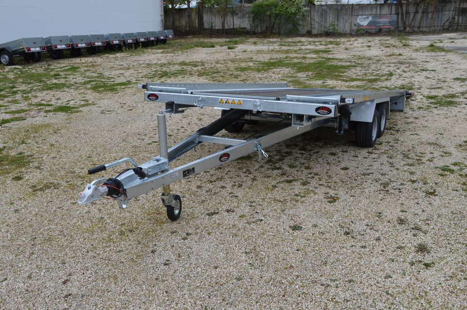 Autotransporter Anhänger Holzboden Boden Auto 3000 kg 400x203cm kippbar Stema ATH in Geislingen an der Steige