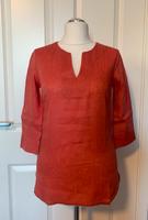 S.Oliver Tunika Gr. 36 Gr. S Bluse Shirt orange lachs LEINEN Brandenburg - Nauen Vorschau