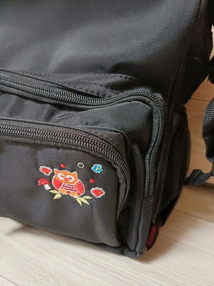 Wickeltasche mit Eulen Stickerei in Reinhardtsgrimma