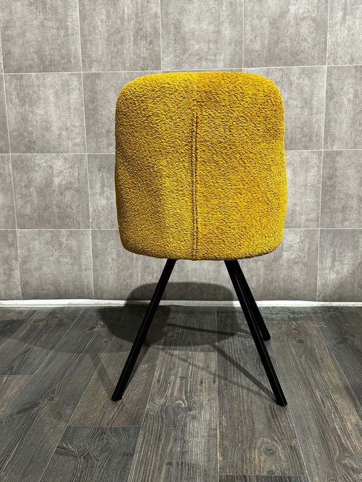 Stuhl Design Sessel Gelb Stoff nicht Leder Neu UVP 360€ in Dortmund