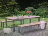 Gartenmöbel Set Fjord Tisch 220x100 mit 2 Bänken 195x40x44 Niedersachsen - Apen Vorschau