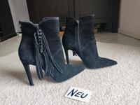 Neu 36 Guess Stiefelette High Heels Fransen Wildleder schwarz Bayern - Rednitzhembach Vorschau