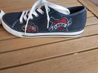 Sneaker, Stoff, S.Oliver, Gr. 40, blau mit Applikationen Bayern - Höchstadt Vorschau