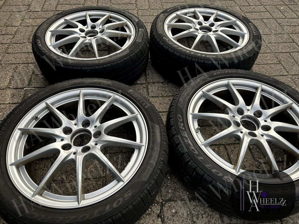 ORIGINAL MERCEDES ➡️ 4x Alufelgen RDKS CLA-Klasse A B W176 W246 W245 X117 C117 17 Zoll ET49 Zoll 5x112 Winter Räder 205/50 R17 alte Winterreifen Reifen Winter silber Felgen in Bünde