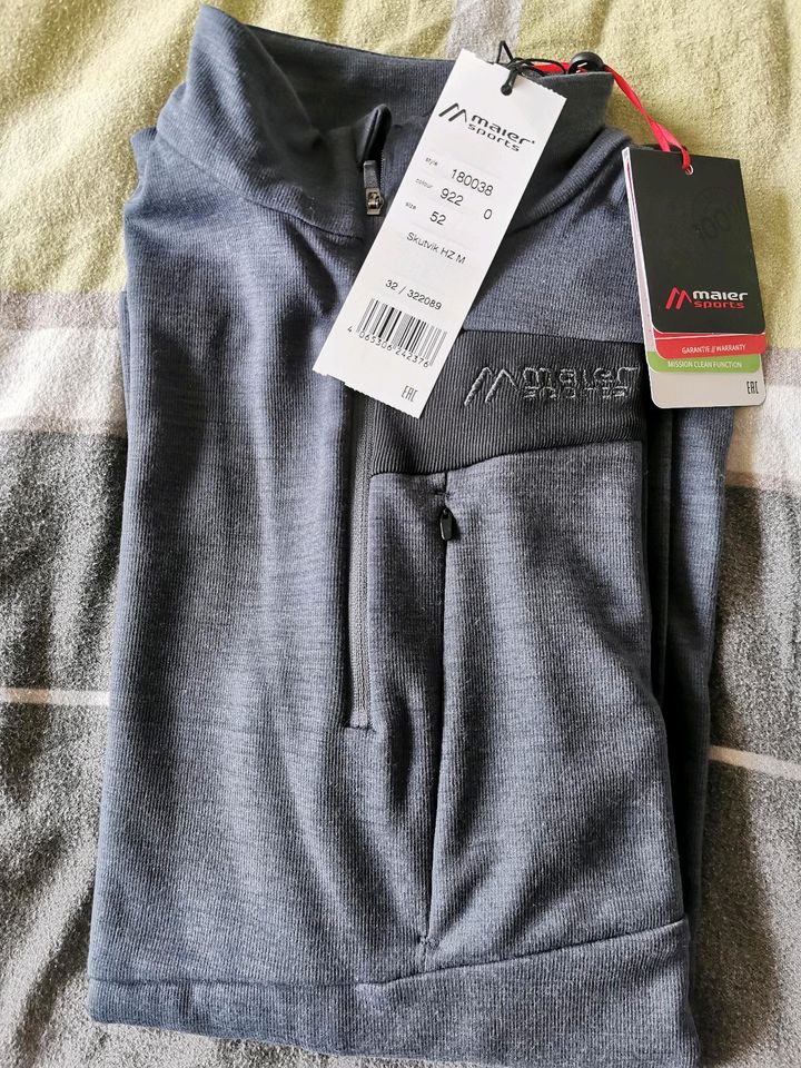 Maier Sports Midlayer Skutvik HZ M, dunkelblau, Größe 52 (neu) in Schömberg