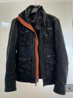 Lederjacke / Bikerjacke in schwarz und orange von Superdry Gr. M Nordrhein-Westfalen - Detmold Vorschau