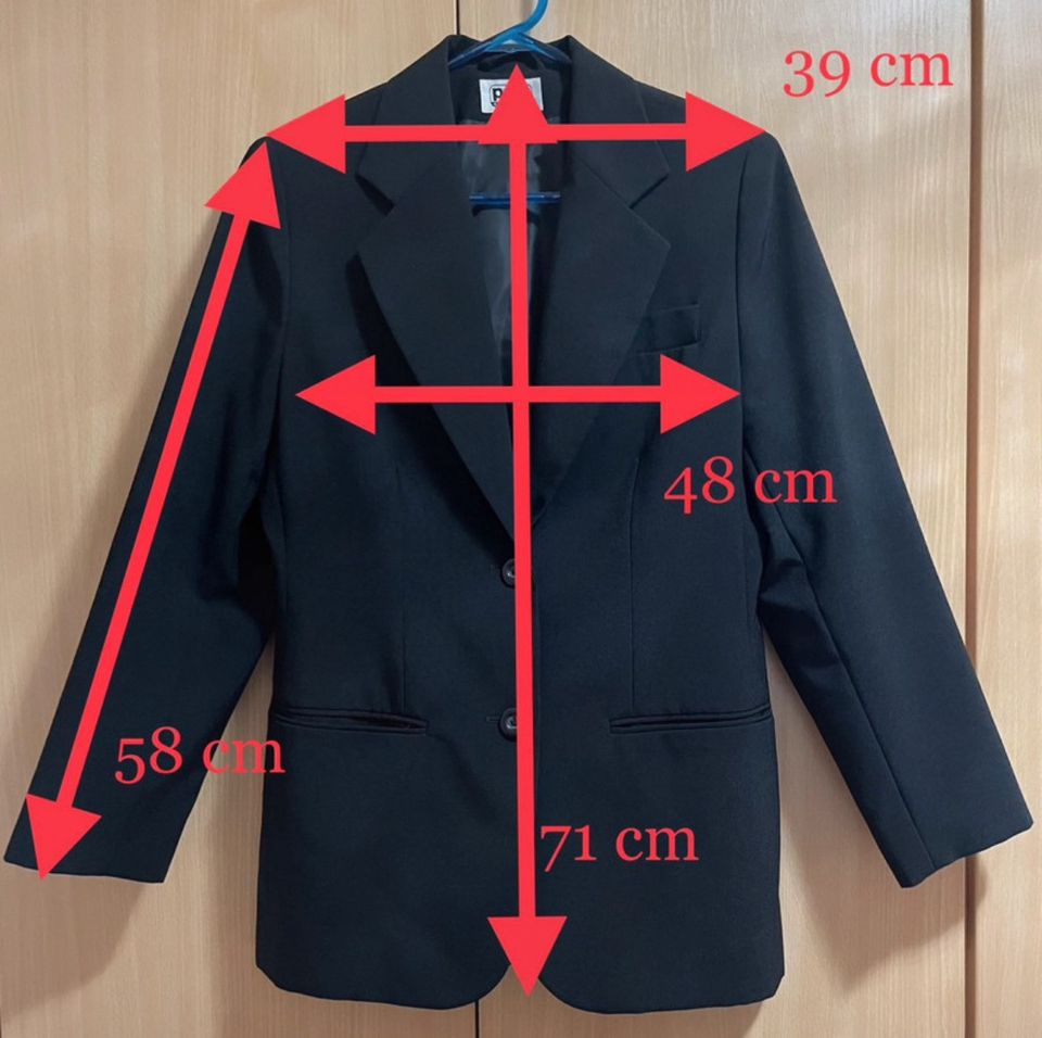 schwarzes Jacket-/ Anzugs-Jacke / Blazer, Größe S in Erfurt