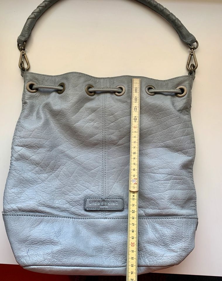 Liebeskind große Handtasche/Beutel Leder Grau in Temmels