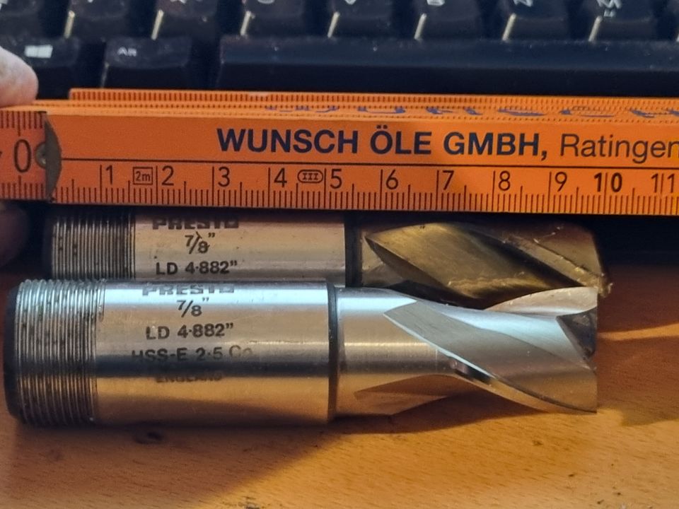 Fräser Presto 7/8" LD 4 882" HSS-E 2 5Co in Vettweiß