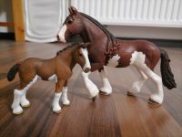 Schleich Clydesdale Stute mit Fohlen Sachsen - Eilenburg Vorschau