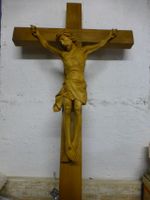 Kreuz, cruxifix, Holzkreuz, Jesus geschnitzt, 68 cm hoch Neuhausen-Nymphenburg - Neuhausen Vorschau