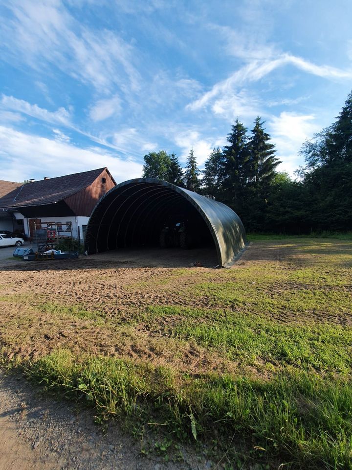 Große Lagerhalle - Leichtbaukonstruktion - 9,15 x 26,00 Meter - Sehr Robust - Wetterfest - Hohe Traglast & Schneelast - Statik - Kein Fundament notwendig - Genehmigungsfreier Aufbau - Rundbogenhalle in Hamburg