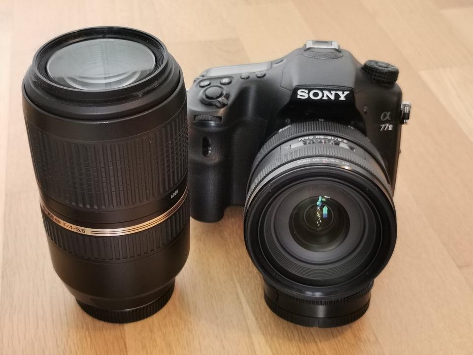 Sony Alpha 77 II (ILCA-77M2) DSLR, 16-50 f2.8, 70-300 f4-5.6 in Geilenkirchen