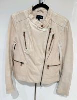 Comma Echtlederjacke creme metallic Gr. 40 Nordrhein-Westfalen - Langenfeld Vorschau