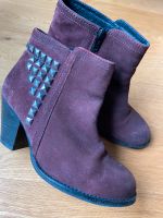 Coole Lederstiefeletten mit Nieten Bordeaux 37 Baden-Württemberg - Konstanz Vorschau